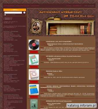 Antykwariat internetowy Nie tylko dla moli Jacek Ciba