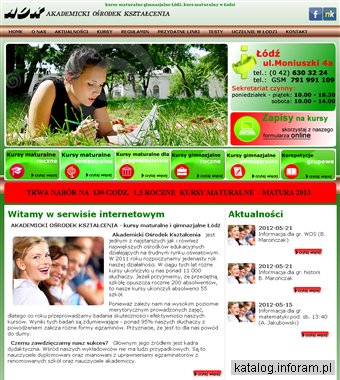 Kursy gimnazjalne Łódź