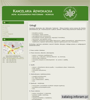 Kancelaria adwokacka adw. Aleksandra Pasternak-Minkus