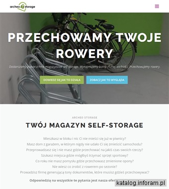 Archeo Storage - boksy magazynowe self-storage - przechowalnia rowerów w Trójmieście