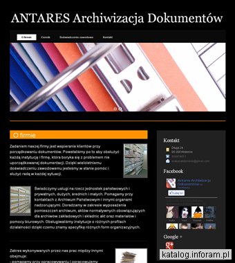 ANTARES archiwizacja dokumentów