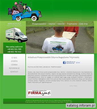 Arkadiusz - Przeprowadzki Bagażówka Gdańsk, Gdynia, Sopot, Trójmiasto