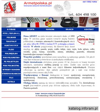 Teflon, Tekstolit, Poliamid, Plexi, Poliwęglan, Kurtyny PCV