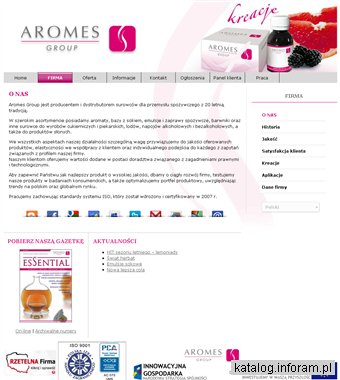 Dodatki do żywności - Aromes Grup