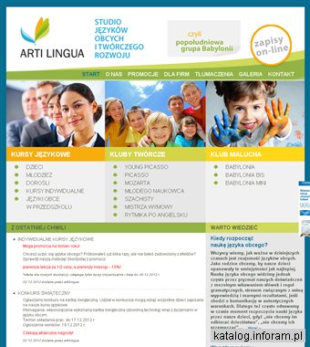 Szkoła językowa Arti Lingua - nauka języka angielskiego oraz niemieckiego dla dzieci i dorosłych