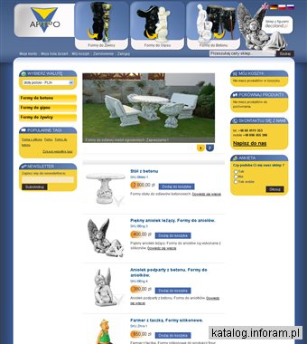 Formy do odlewów gipsowych, żywicowych, betonowych