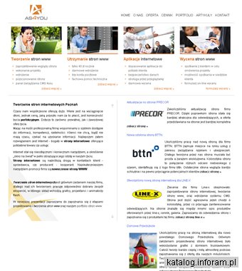Firma as4you - Profesjonalne projektowanie stron internetowych i tworzenie stron www Poznań.