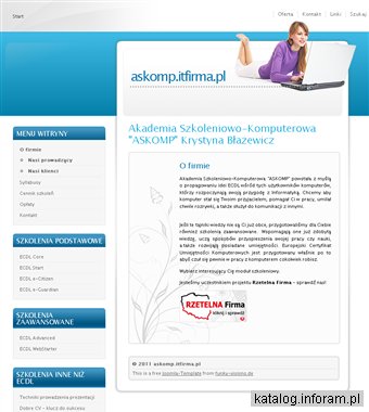 Akademia Szkoleniowo-Komputerowa "ASKOMP"Krystyna Błażewicz Szkolenia i kursy komputerowe