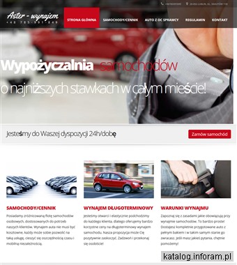 Wypożyczalnia samochodów osobowych Lublin - www.aster-wynajem.pl
