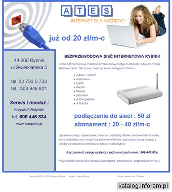 Internet bezprzewodowy Rybnik