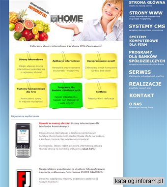 Home Informatyka - strony internetowe Opole, Olesno