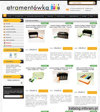 Atramentówka - Systemy stałego zasilania ciss, tusze, wieczne kartridże