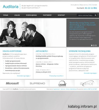 Auditoria - audyt oprogramowania oraz bezpieczeństwa informacji