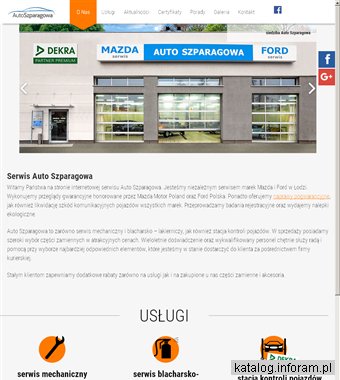 AUTO SZPARAGOWA Ford serwis Łódź