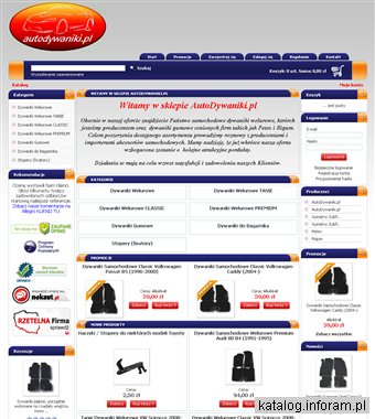 Dywaniki samochodowe do większości modeli AUT