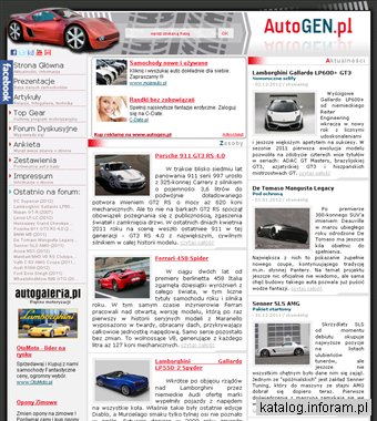 AutoGen.pl - Samochody marzeń i mocnych wrażeń