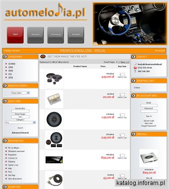 Auto Melodia - car audio, GPS, zestawy głośnomówiące