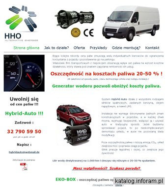 Generator HHO do samochodu