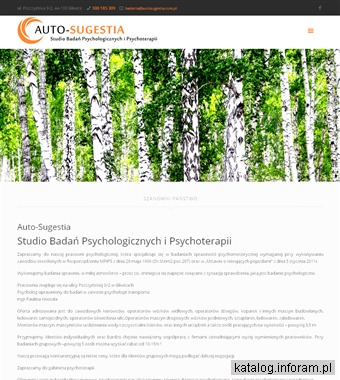 AUTO-SUGESTIA Psychotesty Gliwice