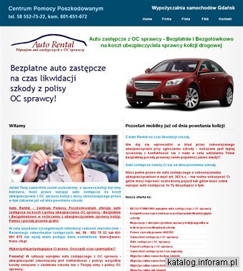 Samochód zastępczy z oc sprawcy Gdańsk, Gdynia