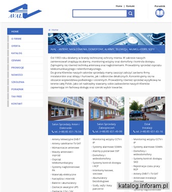 AVAL - domofony, alarmy, monitoring, anteny