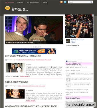 A wiesz, że - Plotki, skandale i życie gwiazd