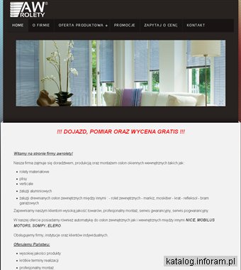 AW Rolety - markizy Warszawa