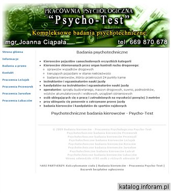 Badania psychotechniczne dla operatora maszyn