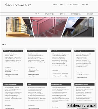 Balustradka.pl producent balustrad bram i ogrodzeń