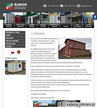 BAMOR kontenery producent Szczecin