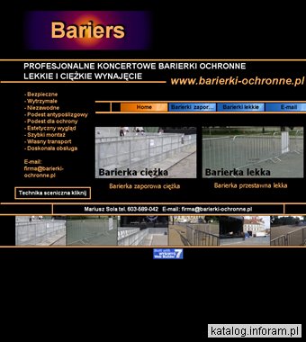 Barierki, bariery zabezpieczające na koncerty imprezy plenerowe i integracyjne