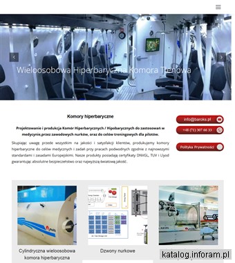www.baroks.pl - Komory hiperbaryczne
