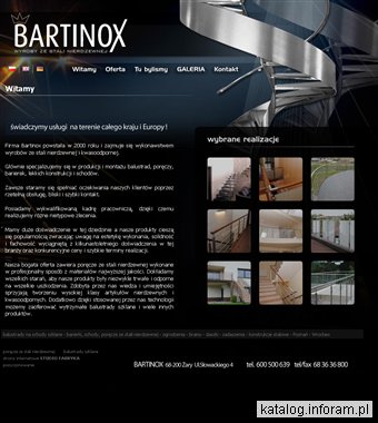 Schody ze stali nierdzewnej