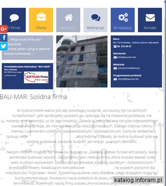 BAU-MAR Wykonanie robót murarskich