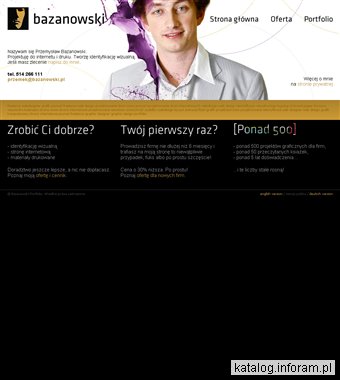 Przemysław Bazanowski - identyfikacja wizualna firmy