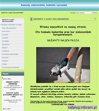 Hodowla bażantów oraz kur zielononóżek