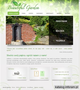 Projektowanie ogrodów Kraków - firma Beautiful Garden