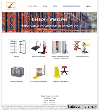 www.besa24.pl wyposażenie magazynów