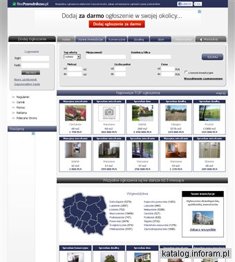Ogłoszenia nieruchomości cała Polska - bez pośredników