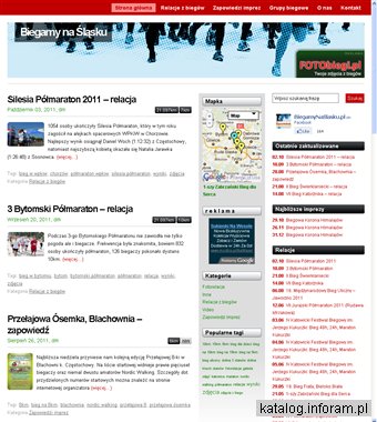 Biegamy na Śląsku, zapowiedzi i relacje z imprez biegowych