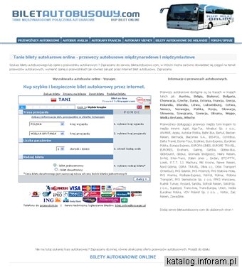 Bilety autokarowe online