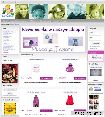 Internetowy skleb z ubrankami dla dzieci