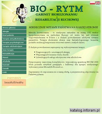 Gabinet biorezonansu i rehabilitacji ruchowej Bio-rytm