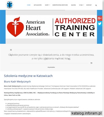 www.biurokadrmed.pl kurs pierwszej pomocy