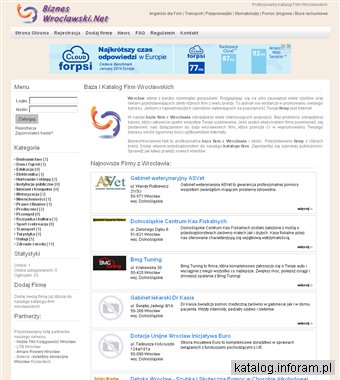 Baza firm wrocławskich