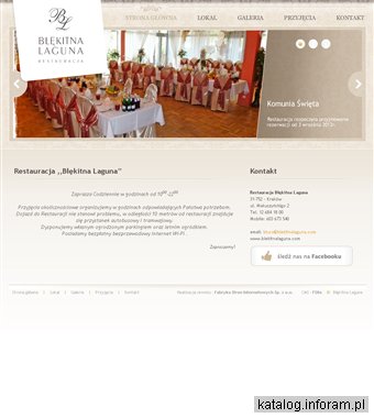 Restauracja Błękitna Laguna - Imprezy okolicznościowe Kraków