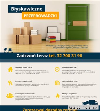 Usługi przeprowadzki Będzin