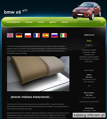5 miejsce, kanapa, dodatkowe siedzenie z 4 na 5 osób BMW x6