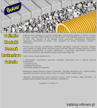 F.H.U. Bober - Brzesko - drenaż, brukarstwo, odwodnienia