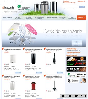 Brabantia - akcesoria kuchenne. Kosze na bieliznę, na śmieci, suszarki na ubrania